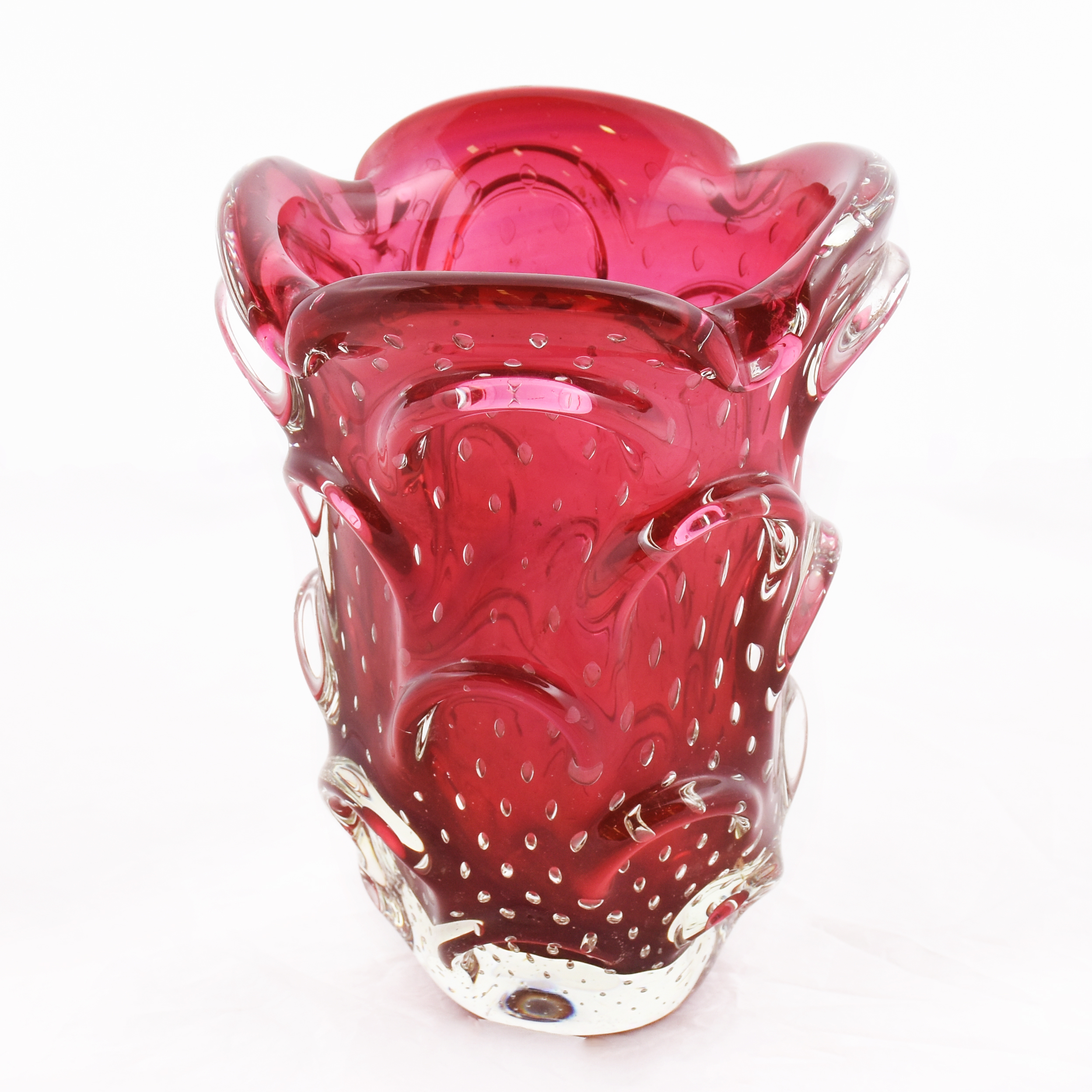 Vaso em vidro artístico soprado de Murano - foto 1 de 3