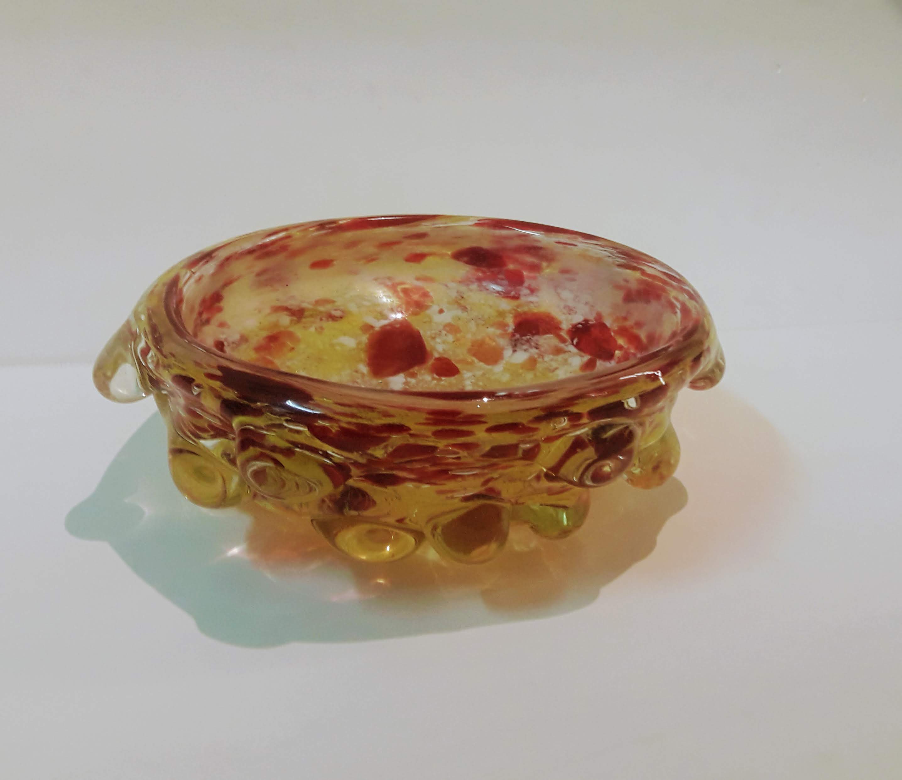 Bowl em vidro artístico soprado de Murano - foto 1 de 3