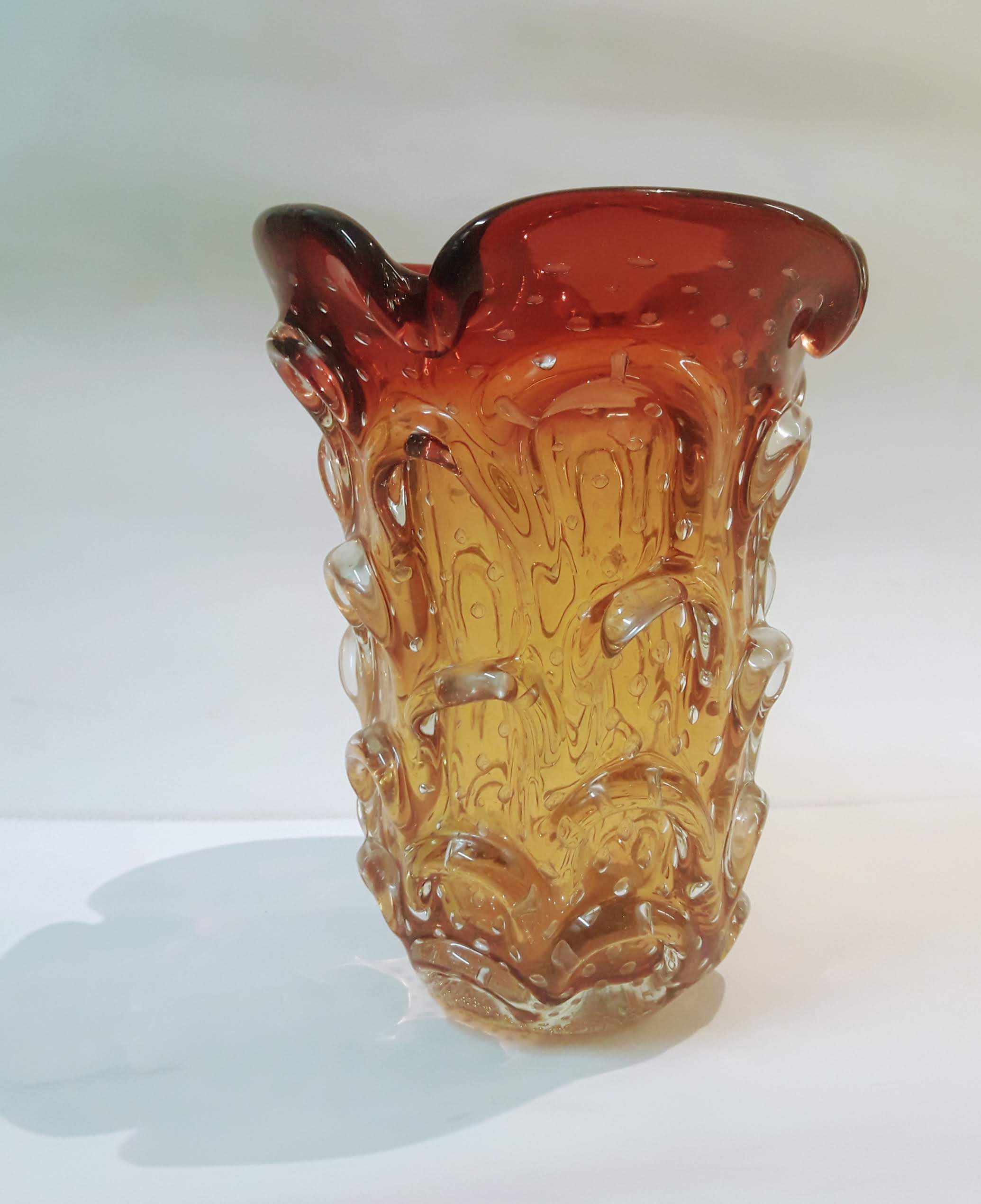 Vaso em vidro artístico soprado de Murano - foto 1 de 2