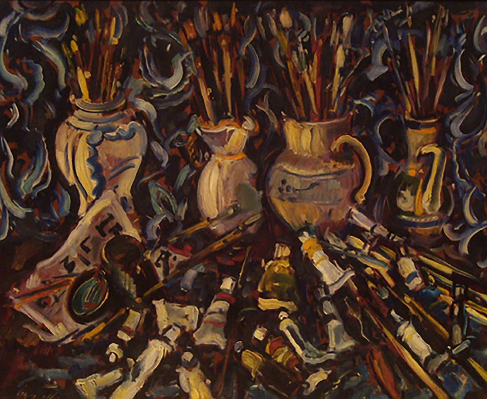  Sérgio Telles (1936-2022), Cores, potes e pincéis