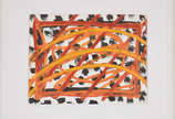 Artur Barrio (1945), Sem título, série Africana - 1982
 Técnica mista s/ papel
 27 x 35 cm
Ass.verso