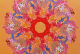 Fernando de La Rocque (1979), Sem título - 2014  	 
Óleo s/ tela                    	
140 x 140 cm  	 
Ass. verso