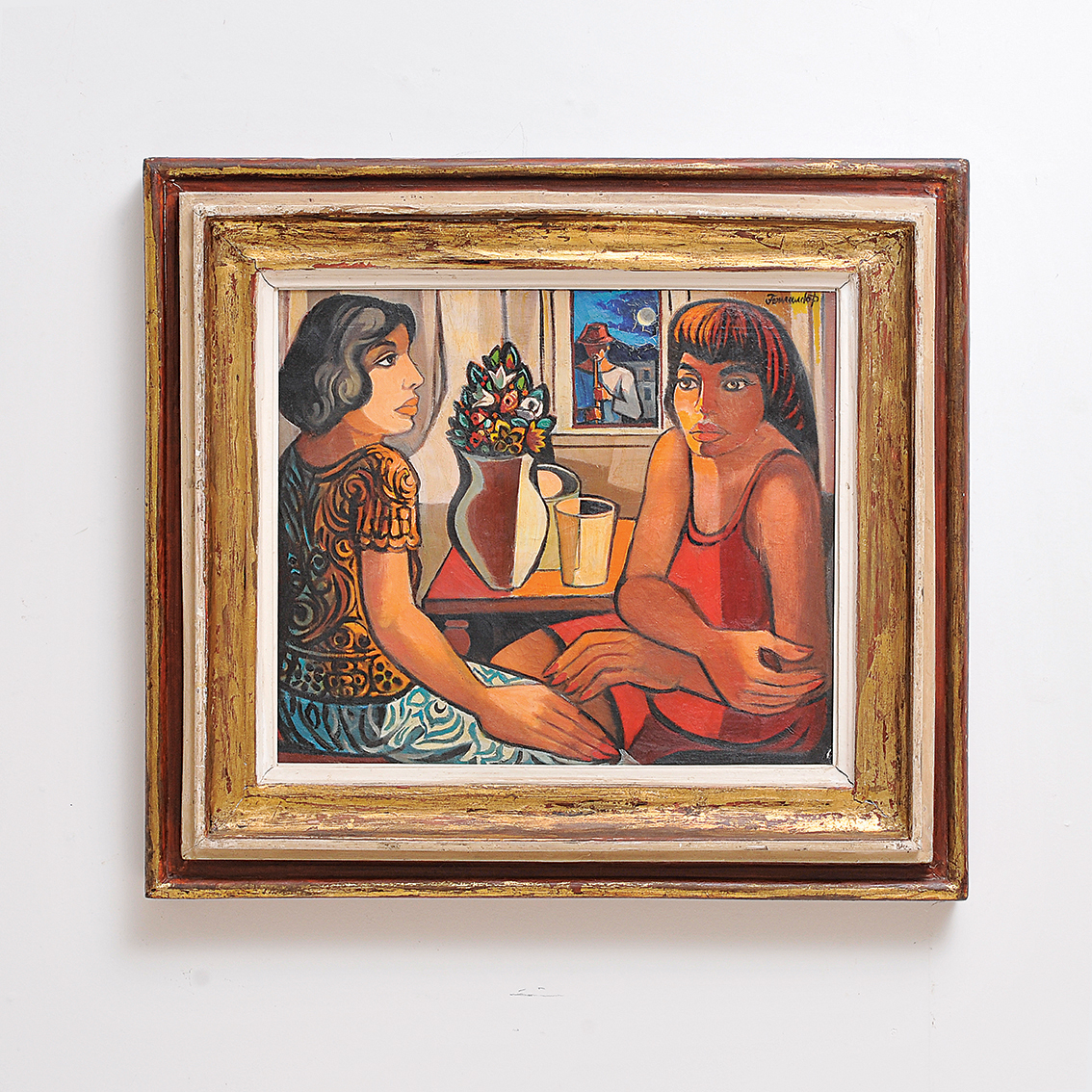 Fernando P. (1917-2005), Duas mulheres à mesa - foto 1 de 2