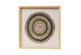 Niobe Xandó (1915-2010), Mandala - Pintura s/ bordado
35 x 32 cm Medida interna
47 x 45 cm Medida externa
Com registro de catalogação da artista