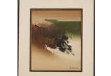 Takashi Fukushima (1920-2001), Sem título . - Óleo s/ tela 
50 x 40 cm 
Ass. inf. direito 
Apresenta etiqueta no verso da Galeria Contorno, sendo a procedência anterior a galeria, o ateliê do arti