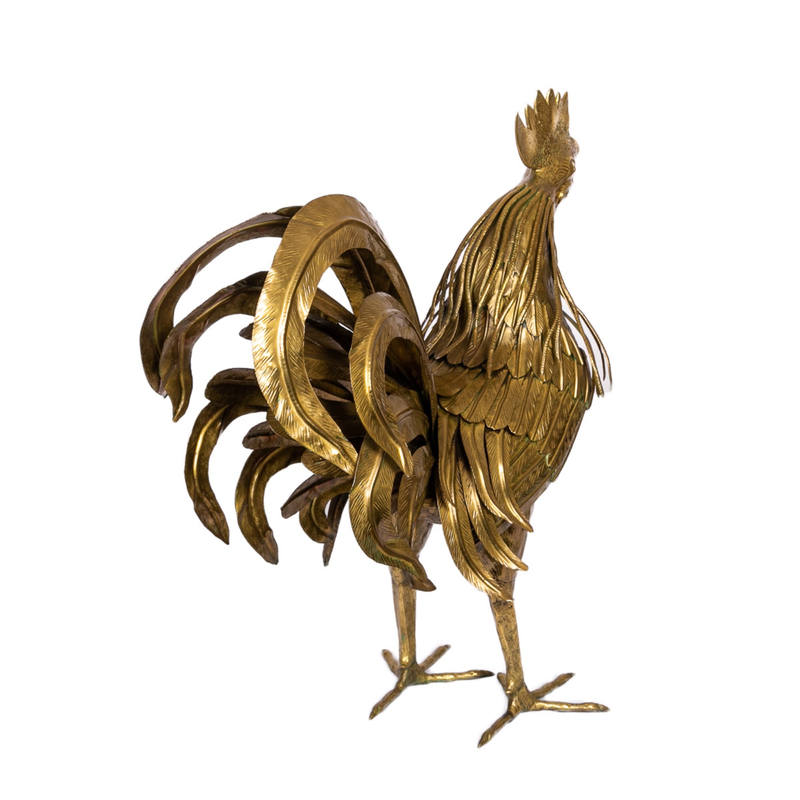 Escultura italiana em bronze dourado e aplicado assinado Ettore... - foto 2 de 2