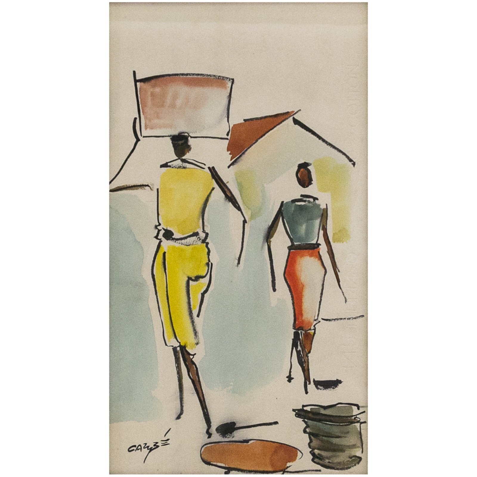 Hector Carybé (1911-1997), Figuras - foto 1 de 3
