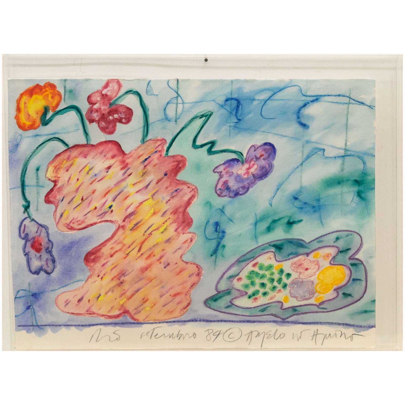 Angelo de Aquino (1945-2007), Vaso de flor, 1984 - foto 2 de 2