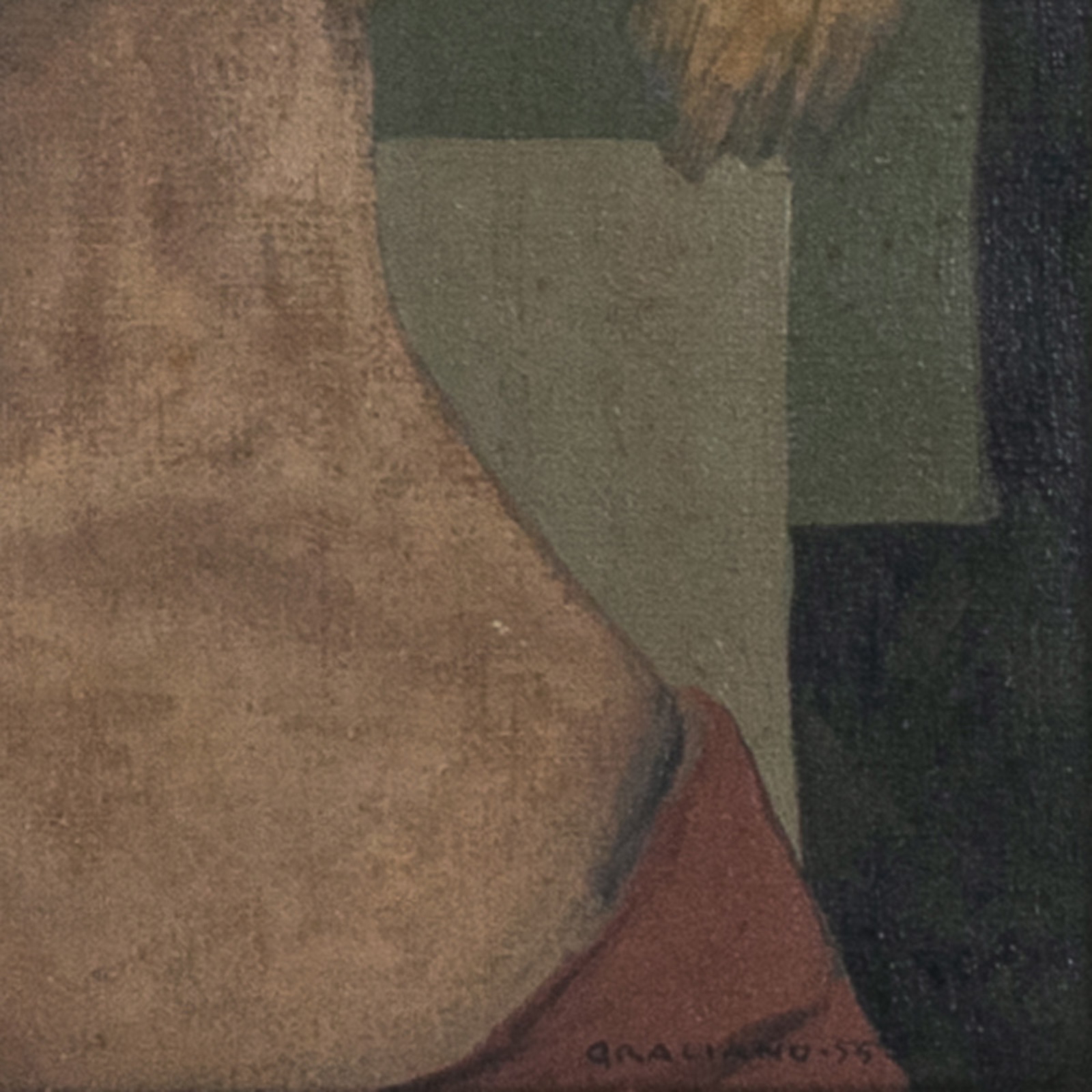 Clóvis Graciano (1907-1988), Rosto feminino, 1955 - foto 3 de 3