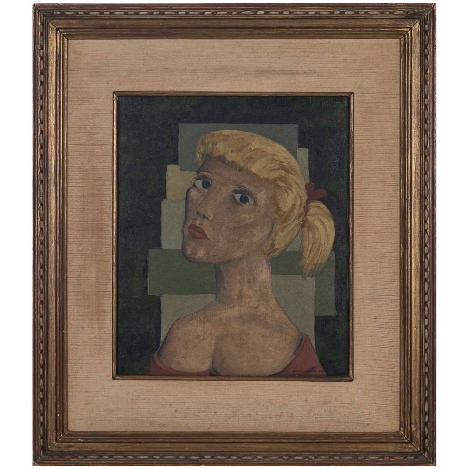 Clóvis Graciano (1907-1988), Rosto feminino, 1955 - foto 2 de 3
