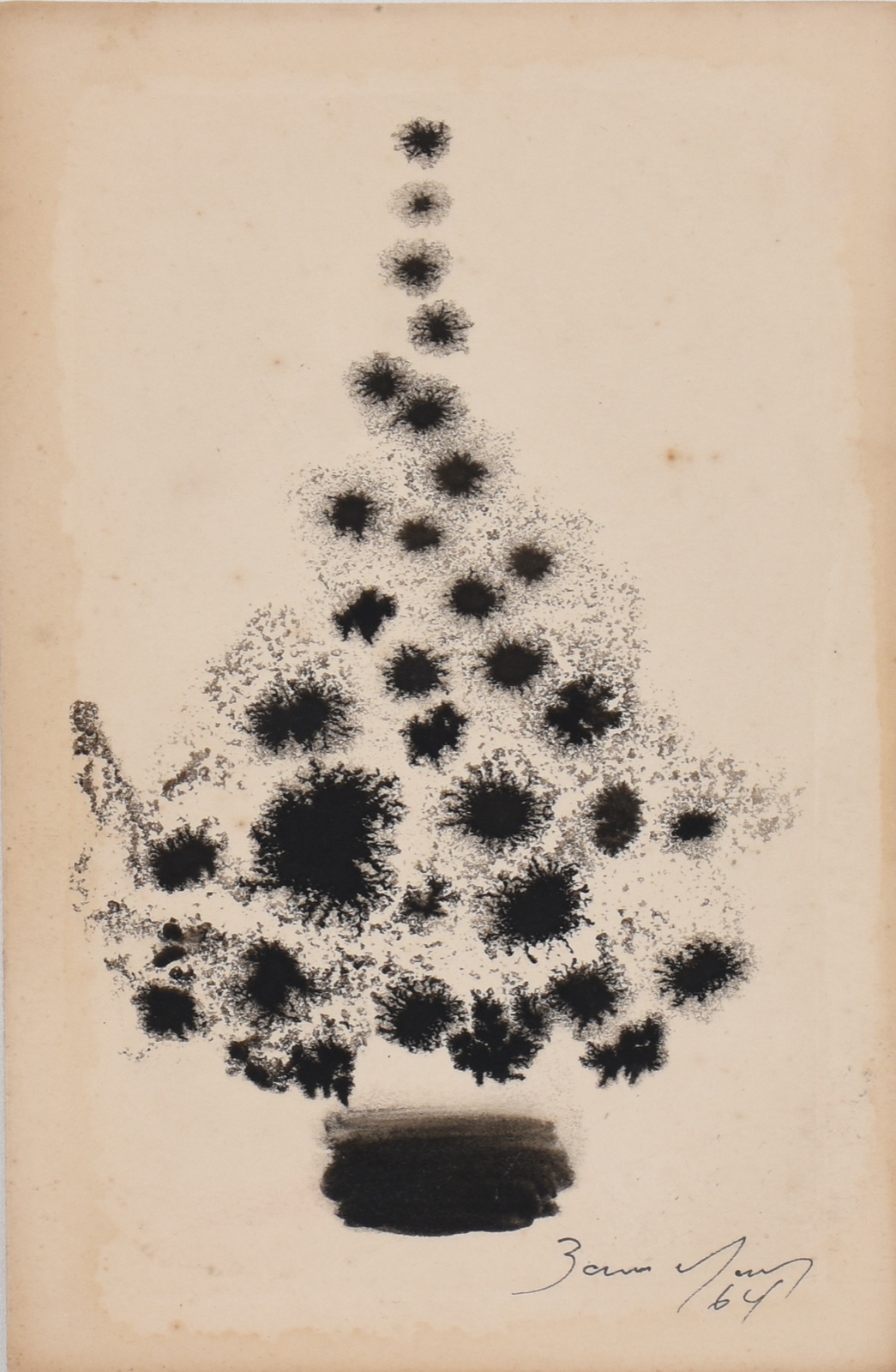 Antonio Bandeira (1922-1967), Cartão de Natal, 1964 - foto 1 de 4