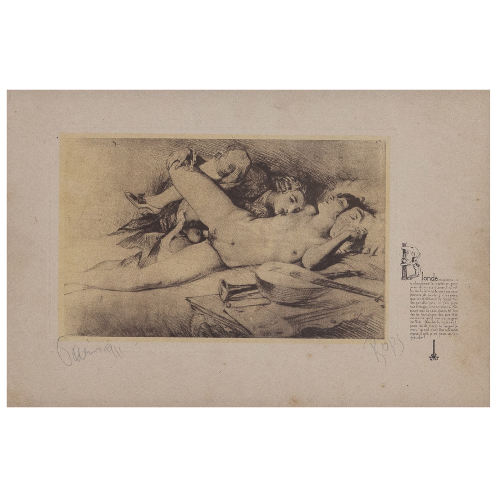Félicien Rops (1883-1898), Erotico B - foto 1 de 3