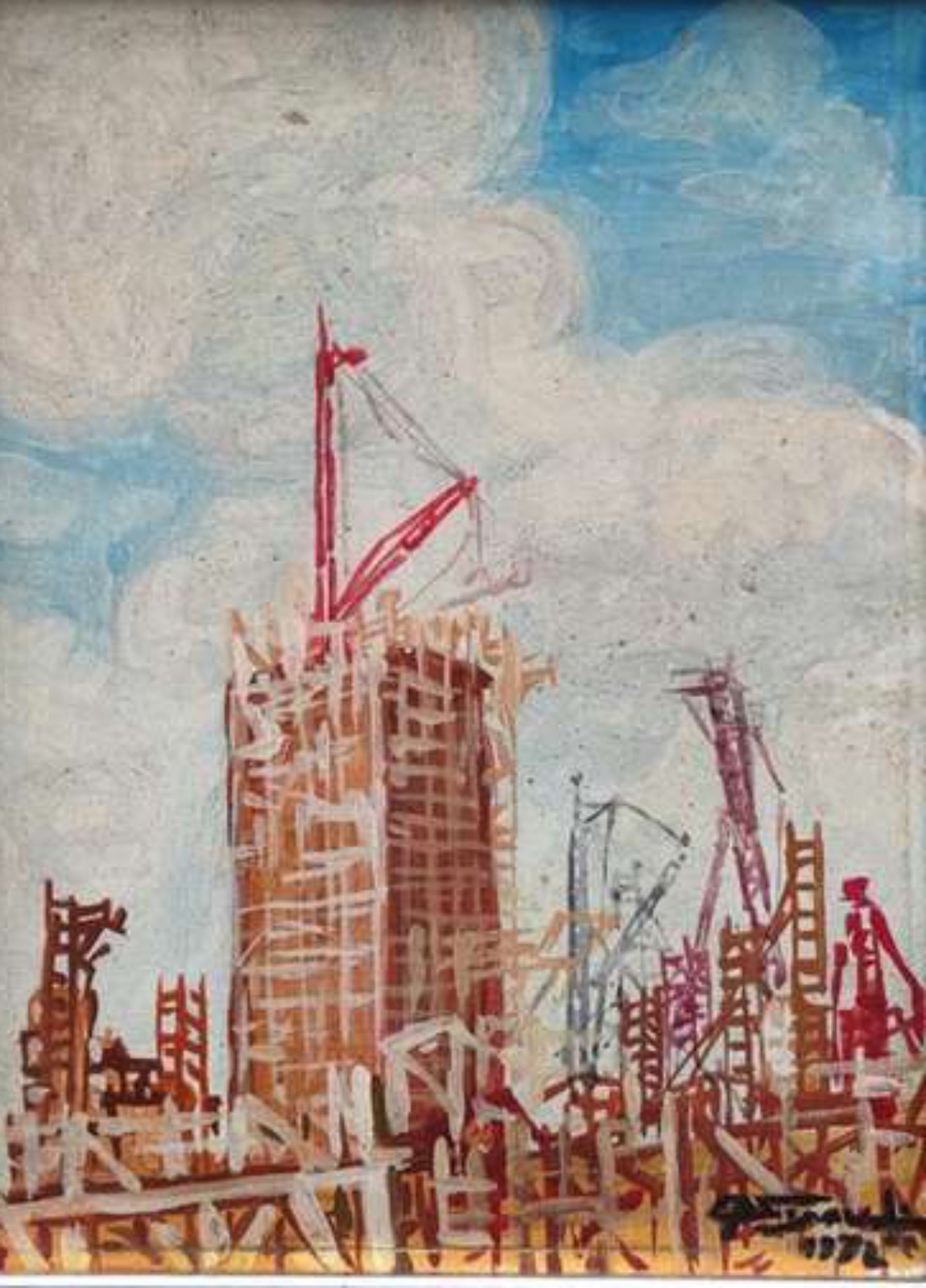 Eugênio Sigaud (1899-1979), "A CONSTRUÇÃO", 1972 - foto 1 de 2