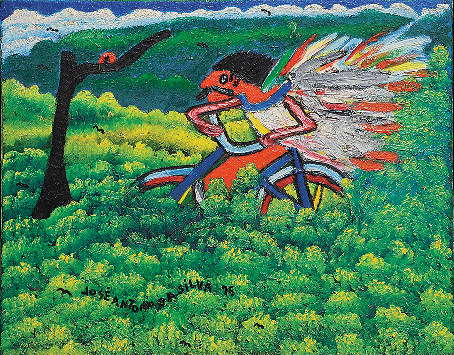 José Antônio da Silva (1909-1996), Correndo de bicicleta na mata - foto 2 de 2