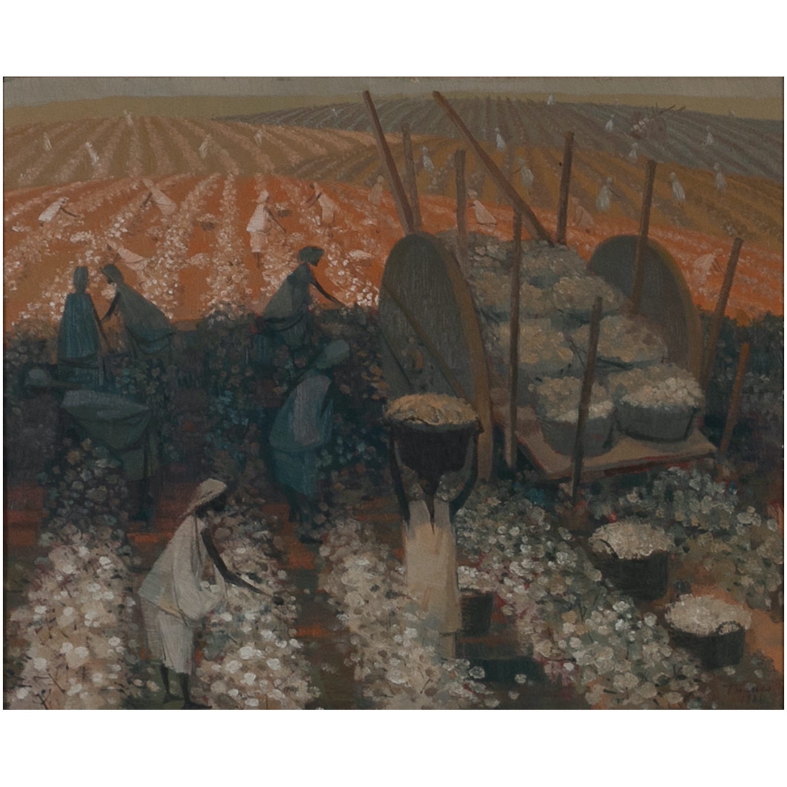 Enrico Bianco (1918-2013), Colheita de Algodão, 1982 - foto 1 de 4