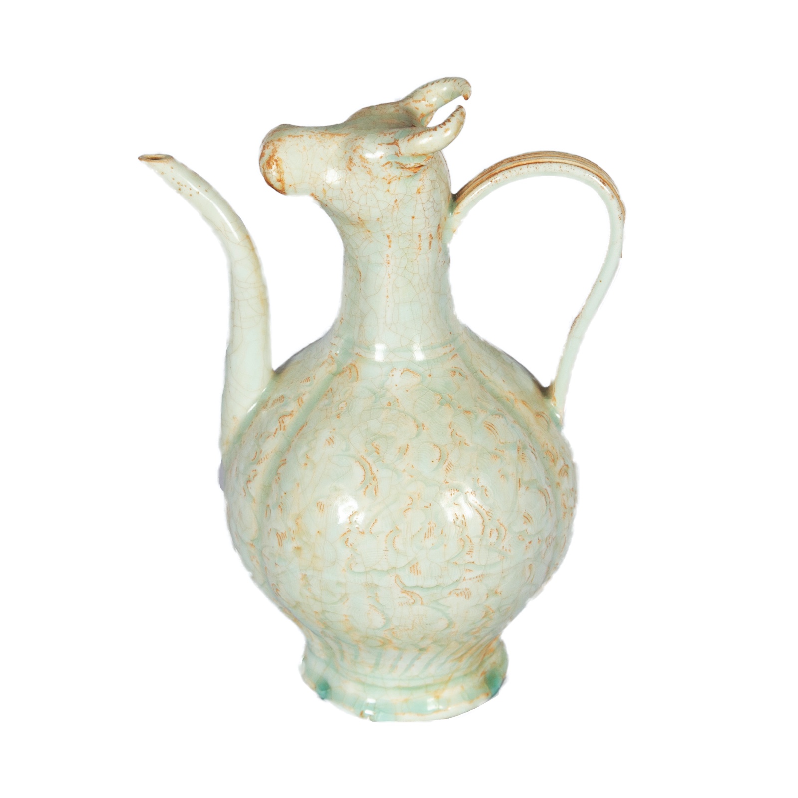 Jarra em porcelana chinesa de formato balaústre ornamentada por... - foto 1 de 3