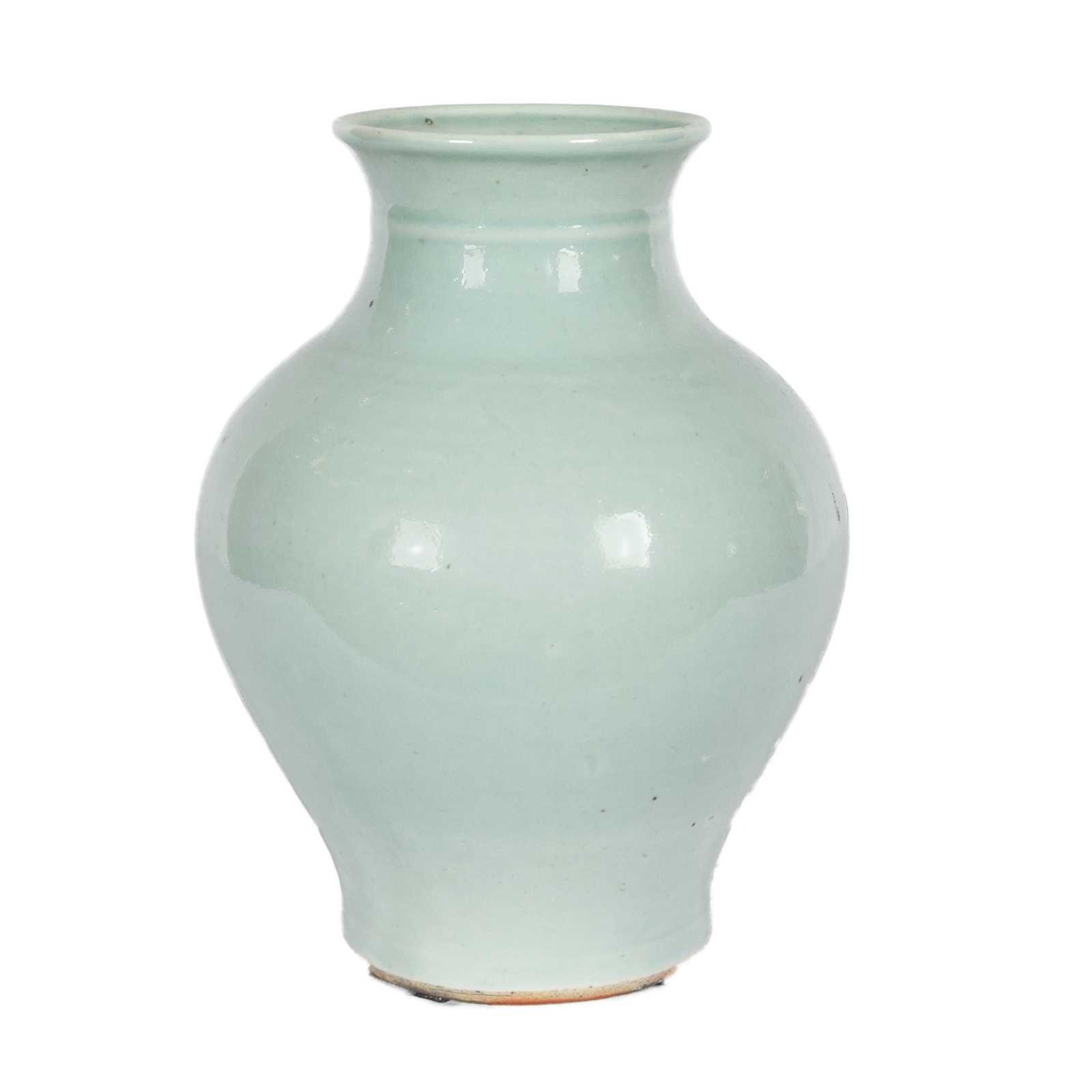 Vaso em porcelana chinesa de formato bojudo em porcelana chinesa com... - foto 1 de 2