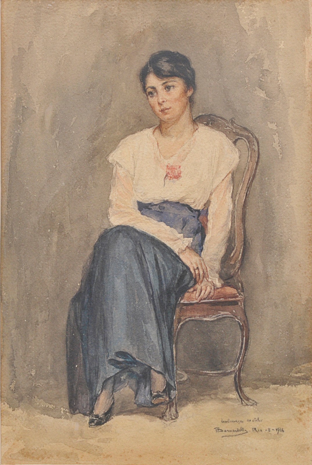 Henrique Bernardelli  (1857-1936), Dama Sentada - foto 1 de 4