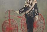 PAUL DESSAU (1909-1999), Soldado com bicicleta ... - Óleo s/ madeira<br>As. inf. direito e verso<br>Localizado Paris<br>Com inscrição do verso "Coleção Nilson Penna"<br>Adquirido com Evandro Carnei...