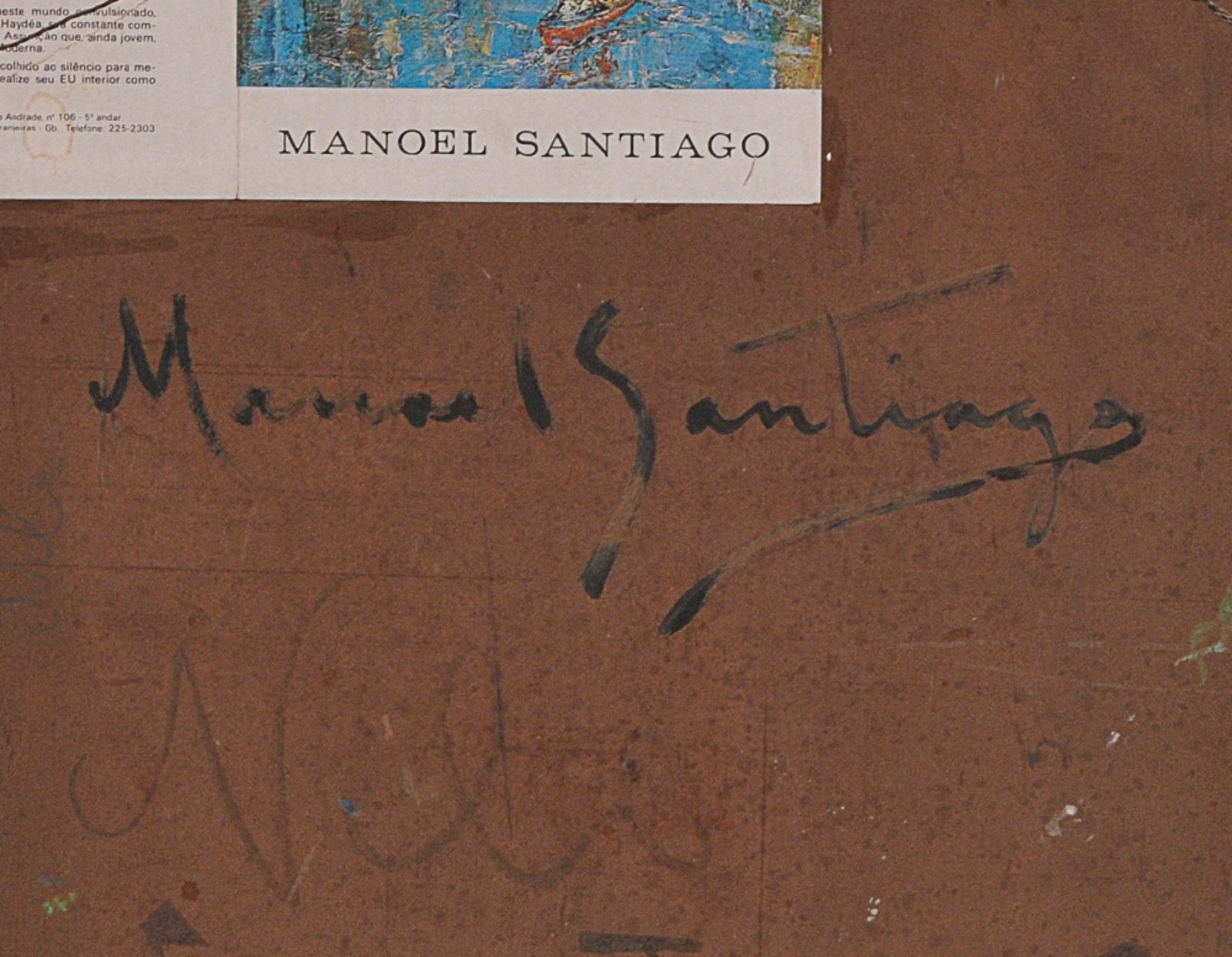 Manoel Santiago (1897-1987), Paisagem com figura no barco - foto 4 de 5