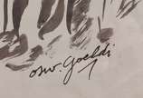Oswaldo Goeldi (1895-1961), Figuras - Nanquim , bico de pena e aguada s/ papel<br>Ass. Inf. direito