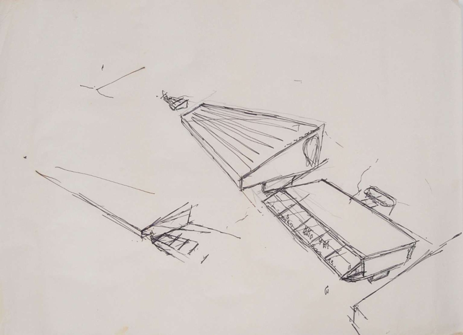 Oscar Niemeyer (1907-2012), Estudo para Sambodromo - RJ - foto 7 de 7
