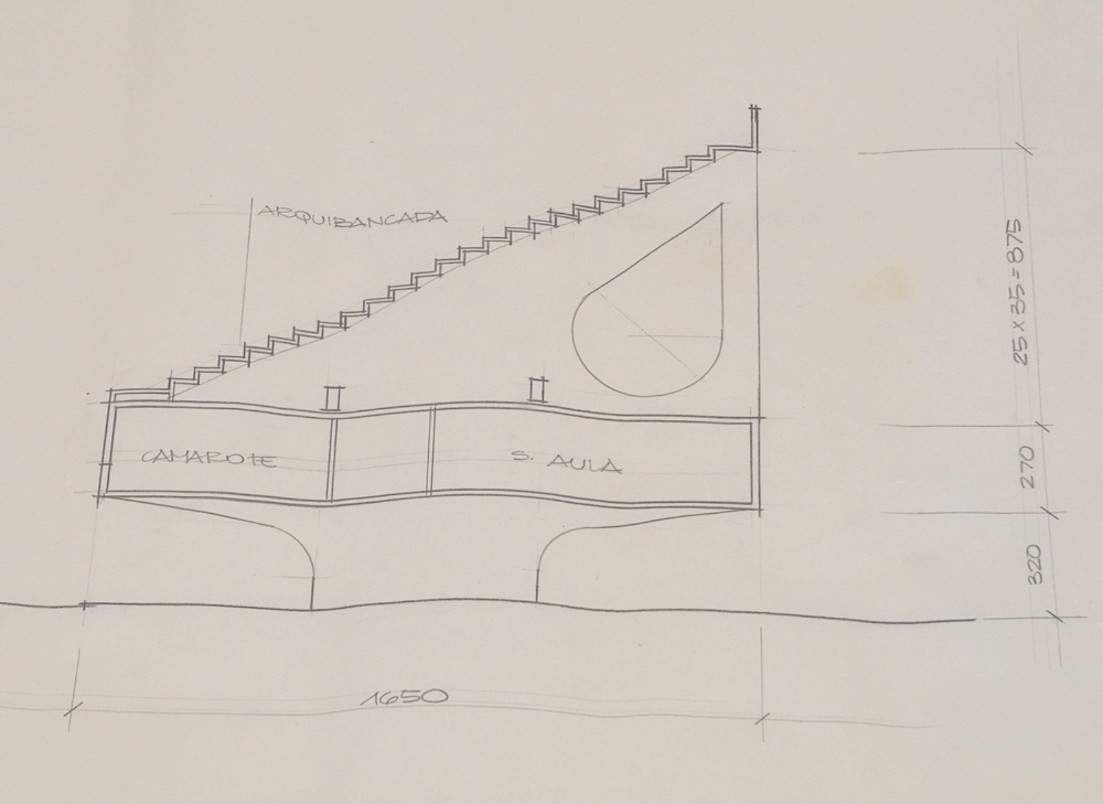 Oscar Niemeyer (1907-2012), Estudo para Sambodromo - RJ - foto 3 de 7