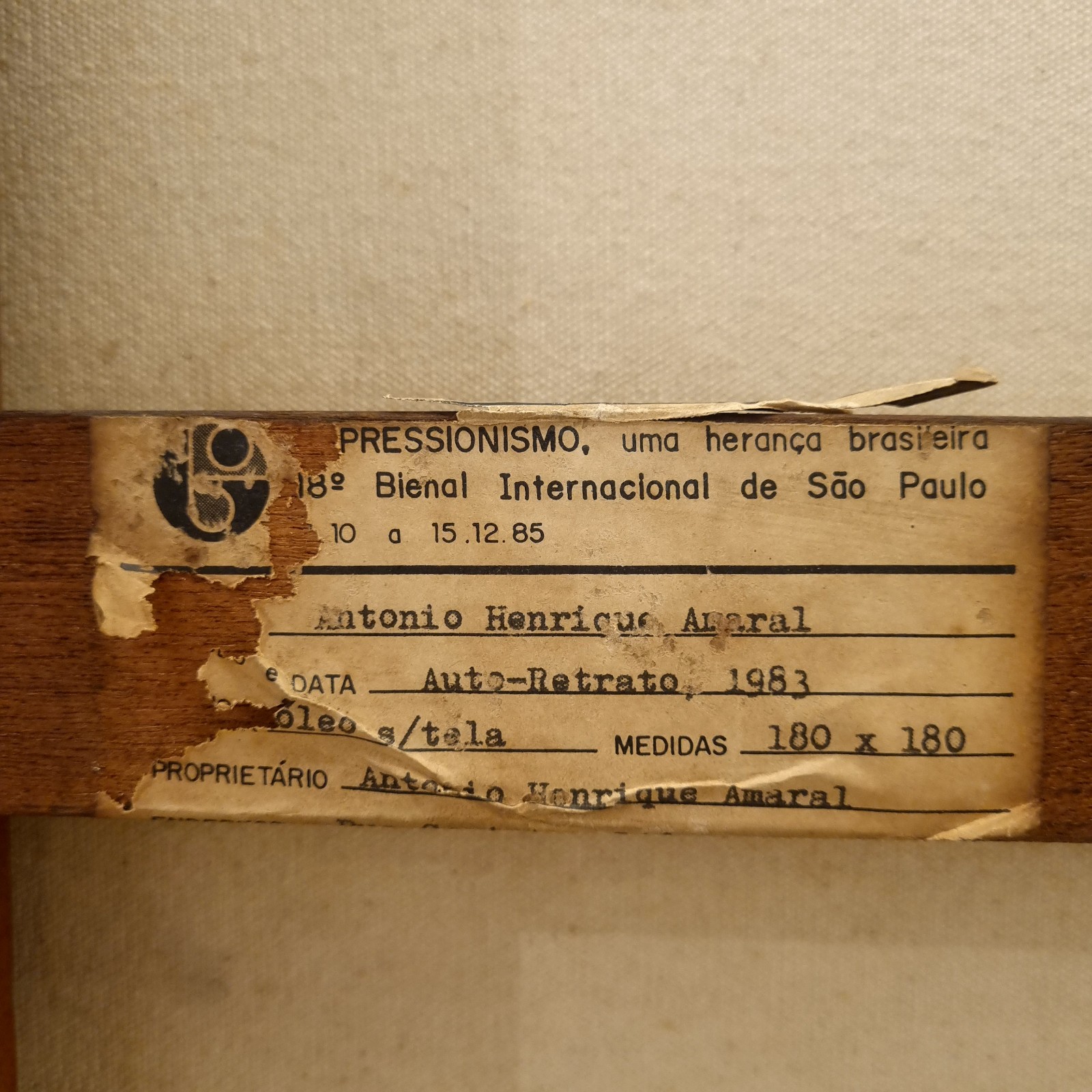Antônio Henrique Amaral (1935-2015), Autoretrato, 1983 - foto 3 de 6