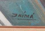 Inimá de Paula (1918-1999), Paisagem - Óleo s/ tela<br>Ass. Inf. direito