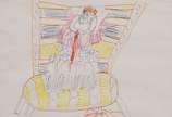 Siron Franco (1947), Rei no trono - Desenho a caneta hidrográfica<br>Ass. inf. direito