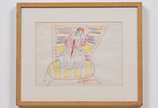 Siron Franco (1947), Rei no trono - Desenho a caneta hidrográfica<br>Ass. inf. direito