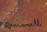 Armando Romanelli (1945), Procissão, 2008 - óleo s/eucatex<br>Ass. inf. esquerdo e no verso. <br>