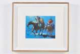 Armando Romanelli (1945), Dom Quixote, 2016 - óleo s/eucatex<br>ass. inf. esquerdo e no verso