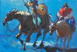 Armando Romanelli (1945), Dom Quixote, 2016 - óleo s/eucatex<br>ass. inf. esquerdo e no verso