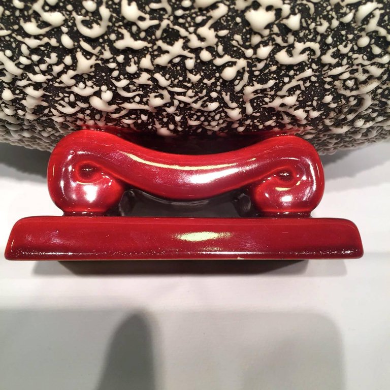 Centro de mesa em porcelana francesa Art Déco com aplicação de base e... - foto 3 de 4