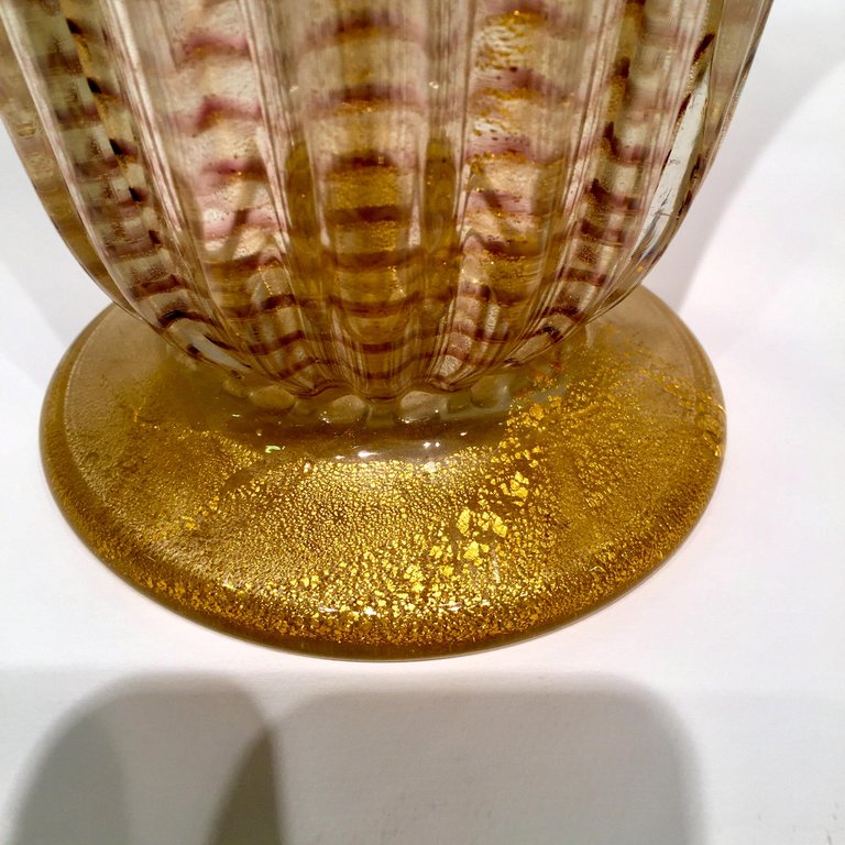 Grande e raro vaso em vidro de Murano. Desenhado por Ercole Barovier... - foto 3 de 4