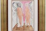 Di Cavalcanti (1897-1976), Duas Mulheres, décad... - Aquarela e nanquim sobre papel<br>Ass. Inf, central<br>Ex-coleção Lucien Finkelstein.<br>Reproduzido catalogo Evandro e Soraia Cals, Leilão de M...