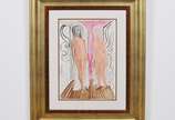 Di Cavalcanti (1897-1976), Duas Mulheres, décad... - Aquarela e nanquim sobre papel<br>Ass. Inf, central<br>Ex-coleção Lucien Finkelstein.<br>Reproduzido catalogo Evandro e Soraia Cals, Leilão de M...