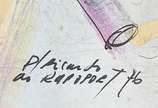 Alexandre Rapoport (1929), Flautista, 1976 - Desenho a nanquim s/papel<br>Ass. inf. direito<br>Com dedicatória.