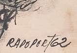 Alexandre Rapoport (1929), Figuras, 1962 - Desenho s/papel<br>Ass. inf. direito<br>Com dedicatória no verso. <br>