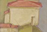 Carlos Scliar (1920-2001), Paisagem LXV, 1986 - Vinil e colagem encerados s/ tela colada em placa de madeira<br>Tit. ass.  dat. e no verso, localizado Ouro Preto