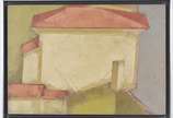 Carlos Scliar (1920-2001), Paisagem LXV, 1986 - Vinil e colagem encerados s/ tela colada em placa de madeira<br>Tit. ass.  dat. e no verso, localizado Ouro Preto