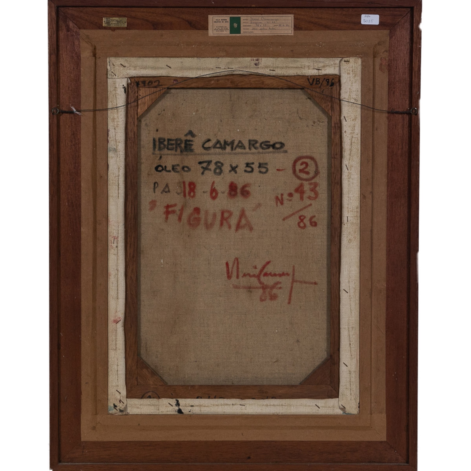 Iberê Camargo (1914-1994), Figura nº 43, 1986 - foto 3 de 4