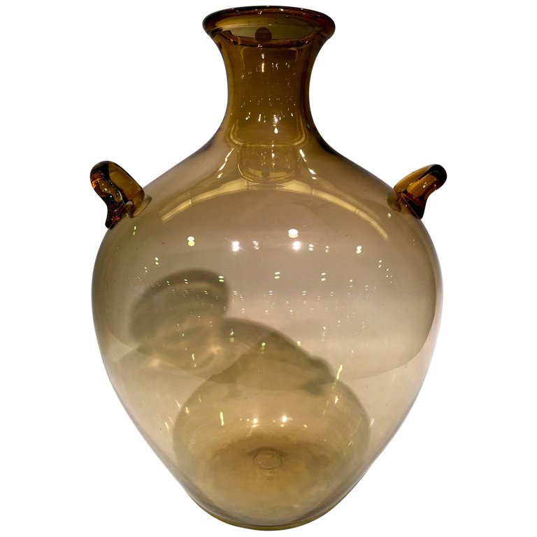 Grande vaso Art Déco em vidro artistico soprado de Murano na cor... - foto 1 de 3