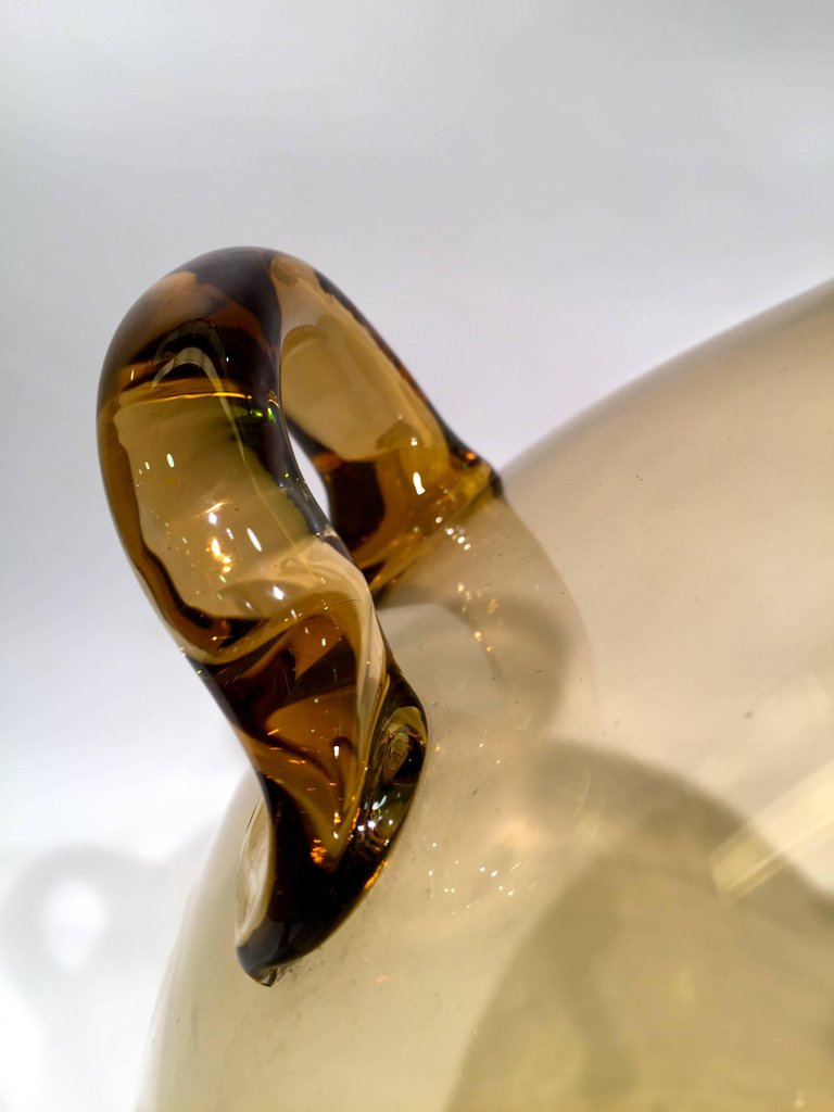 Grande vaso Art Déco em vidro artistico soprado de Murano na cor... - foto 2 de 3