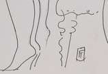 Floriano Teixeira (1923-2000), Bordel - Desenho a nanquim<br>Ass. canto inf. direito<br>Apresenta certificado de procedência emitido pelo Arte 7 Escritório de Arte.