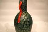 Raro vaso em vidro artistico soprado de Murano ... - Raro vaso em vidro artistico soprado de Murano com técnicas multiplas de aplicação e pigmentação, produzido pela Venini e desenhado por Napoleon...