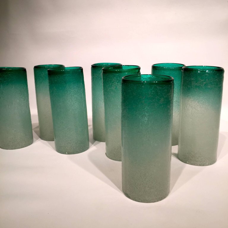 Conjunto de bar em vidro artistico soprado de Murano em vidro... - foto 2 de 5