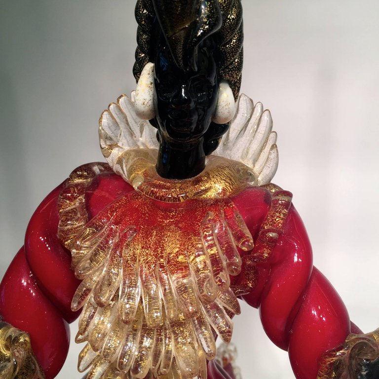 Par de candelabros em vidro artistico soprado de Murano... - foto 3 de 5