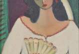 Humberto da Costa (1941), Figura, 1982 - Pintura<br>Ass. centro inf. e datado<br>